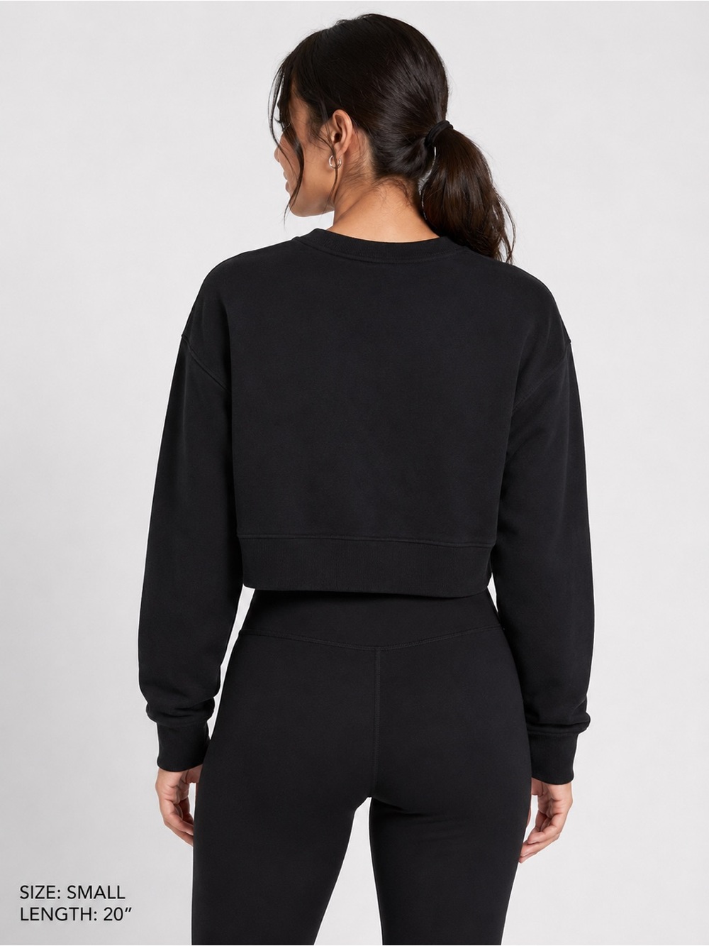 Nike Women's Cropped Crewneck Sweatshirt Size
Small Black Pullover - Picture 3 of 9